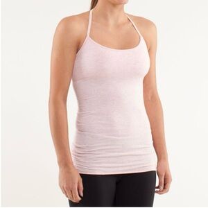 Lululemon Diversity Cotton Tank Too Size 6 Heathered Blush Quartz